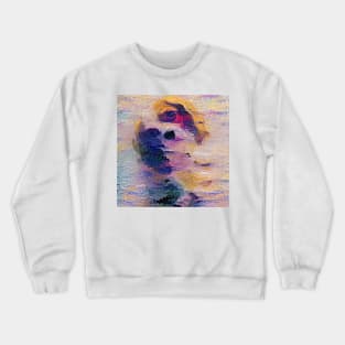 Cute puppy painting (pet, dog, pretty and hiking) Crewneck Sweatshirt